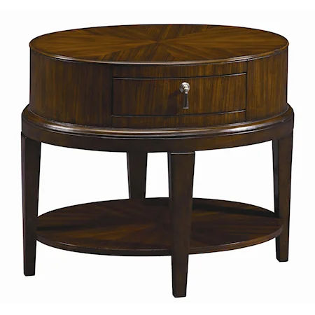 Oval End Table